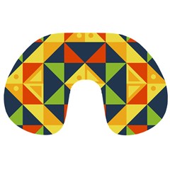 Background Geometric Color Travel Neck Pillows