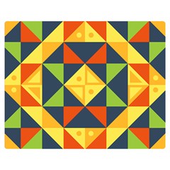 Background Geometric Color Double Sided Flano Blanket (Medium) 