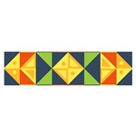 Background Geometric Color Satin Scarf (Oblong) Front