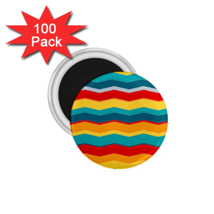 Retro Colors 60 Background 1.75  Magnets (100 pack) 