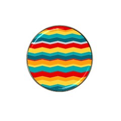 Retro Colors 60 Background Hat Clip Ball Marker by Wegoenart