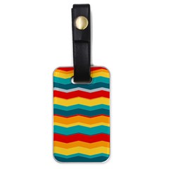 Retro Colors 60 Background Luggage Tags (one Side)  by Wegoenart