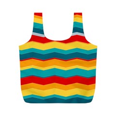 Retro Colors 60 Background Full Print Recycle Bag (m) by Wegoenart