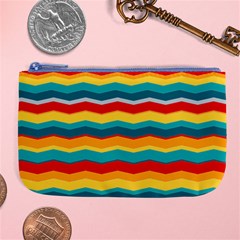 Retro Colors 60 Background Large Coin Purse by Wegoenart