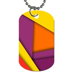 Background Abstract Dog Tag (two Sides) by Wegoenart