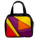 Background Abstract Classic Handbag (Two Sides) Front