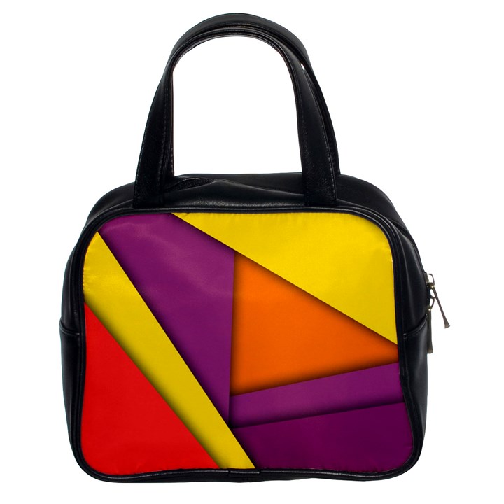 Background Abstract Classic Handbag (Two Sides)