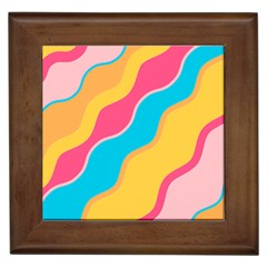 Cake Color Palette Painting Framed Tiles by Wegoenart