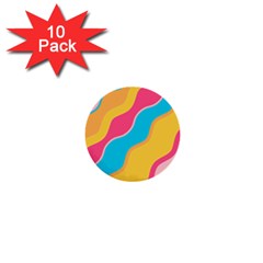 Cake Color Palette Painting 1  Mini Buttons (10 Pack)  by Wegoenart