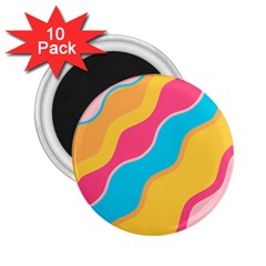 Cake Color Palette Painting 2 25  Magnets (10 Pack)  by Wegoenart