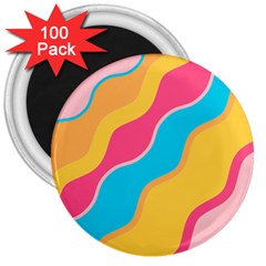 Cake Color Palette Painting 3  Magnets (100 Pack) by Wegoenart