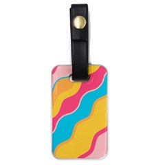 Cake Color Palette Painting Luggage Tags (one Side)  by Wegoenart