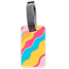 Cake Color Palette Painting Luggage Tags (two Sides) by Wegoenart