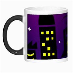 City Architecture Night Skyscraper Morph Mugs by Wegoenart