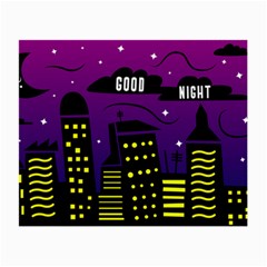 City Architecture Night Skyscraper Small Glasses Cloth by Wegoenart