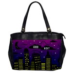 City Architecture Night Skyscraper Oversize Office Handbag Front