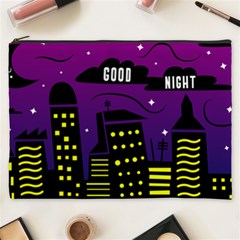 City Architecture Night Skyscraper Cosmetic Bag (xxxl) by Wegoenart