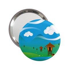 Landscape Nature Mountain Field 2 25  Handbag Mirrors by Wegoenart