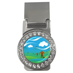 Landscape Nature Mountain Field Money Clips (cz)  by Wegoenart