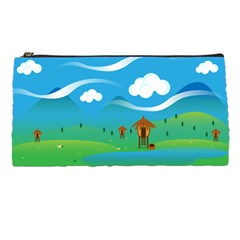 Landscape Nature Mountain Field Pencil Cases by Wegoenart