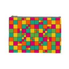 Abstract Background Abstract Cosmetic Bag (large) by Wegoenart