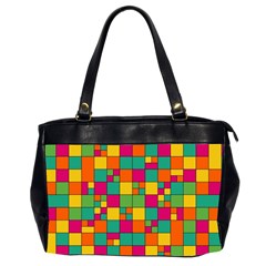 Abstract Background Abstract Oversize Office Handbag (2 Sides) by Wegoenart