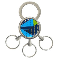 Background Wallpaper Colors Color 3-ring Key Chains by Wegoenart