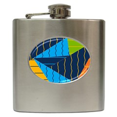 Background Wallpaper Colors Color Hip Flask (6 Oz) by Wegoenart