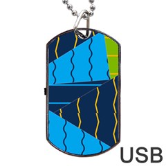 Background Wallpaper Colors Color Dog Tag Usb Flash (two Sides) by Wegoenart