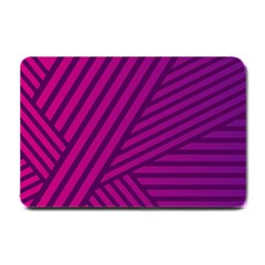 Pattern Lines Stripes Texture Small Doormat  by Wegoenart