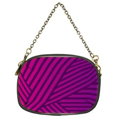 Pattern Lines Stripes Texture Chain Purse (one Side)