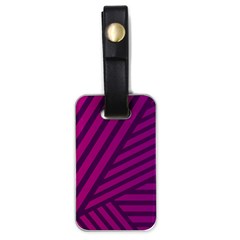 Pattern Lines Stripes Texture Luggage Tags (one Side)  by Wegoenart