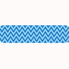 Blue Chevron Background Abstract Pattern Large Bar Mats by Wegoenart