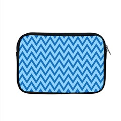 Blue Chevron Background Abstract Pattern Apple Macbook Pro 15  Zipper Case by Wegoenart