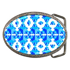 Blue Background Cubes Abstract Wallpapers Belt Buckles by Wegoenart