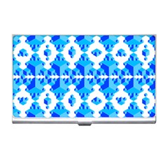 Blue Background Cubes Abstract Wallpapers Business Card Holder by Wegoenart