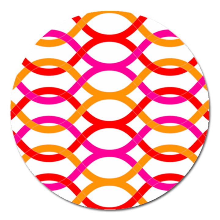 Art Background Abstract Magnet 5  (Round)