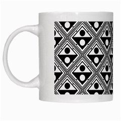 Background Triangle Circle White Mugs by Wegoenart