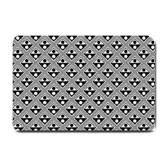 Background Triangle Circle Small Doormat  by Wegoenart