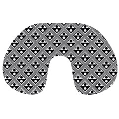 Background Triangle Circle Travel Neck Pillows by Wegoenart