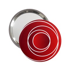 Background Circles Red 2 25  Handbag Mirrors by Wegoenart