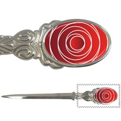 Background Circles Red Letter Opener by Wegoenart