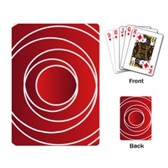 Background Circles Red Playing Cards Single Design by Wegoenart