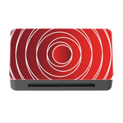 Background Circles Red Memory Card Reader With Cf by Wegoenart