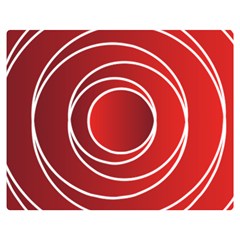 Background Circles Red Double Sided Flano Blanket (medium)  by Wegoenart