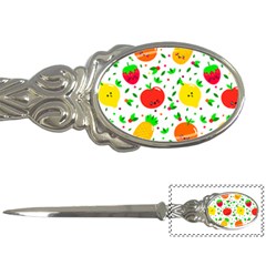 Pattern Fruit Fruits Orange Green Letter Opener by Wegoenart