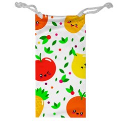 Pattern Fruit Fruits Orange Green Jewelry Bag