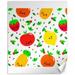 Pattern Fruit Fruits Orange Green Canvas 16  x 20  15.75 x19.29  Canvas - 1