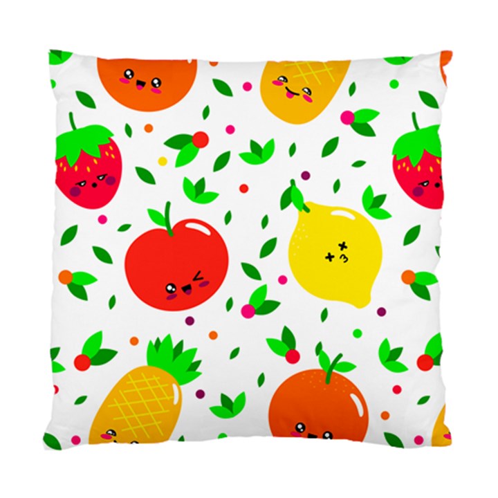 Pattern Fruit Fruits Orange Green Standard Cushion Case (One Side)