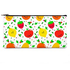 Pattern Fruit Fruits Orange Green Pencil Cases by Wegoenart